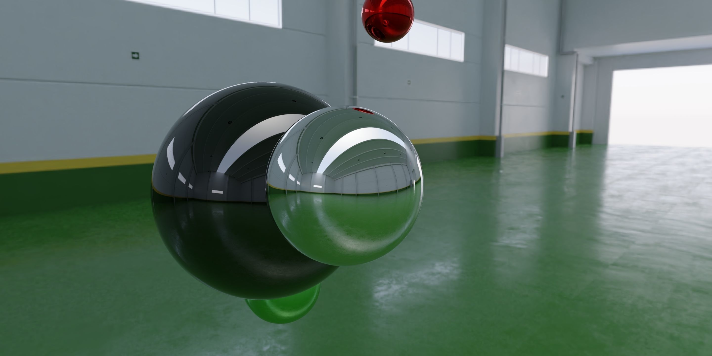 HDRI - Factory Hall Interior 4 Texture_2