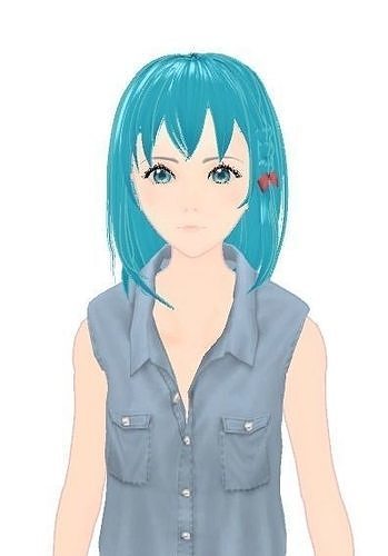 Unity Humanoid Model Anime010 Free 3D model