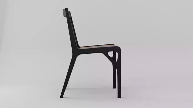 Alpha Chair Low-poly 3D model