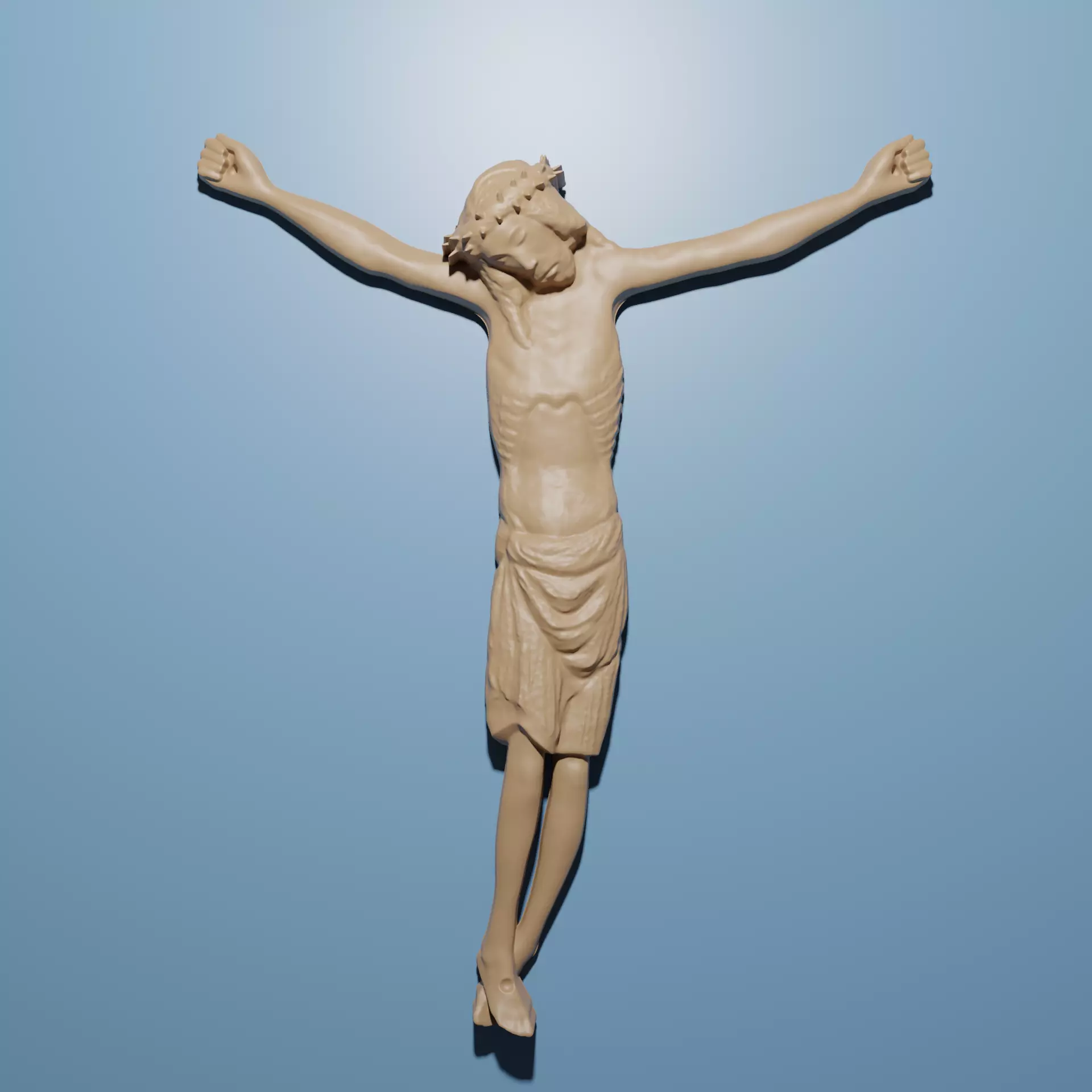 Cross Jesus Cross 3D STL Model for CNC Router Engraver Carving 3D print model