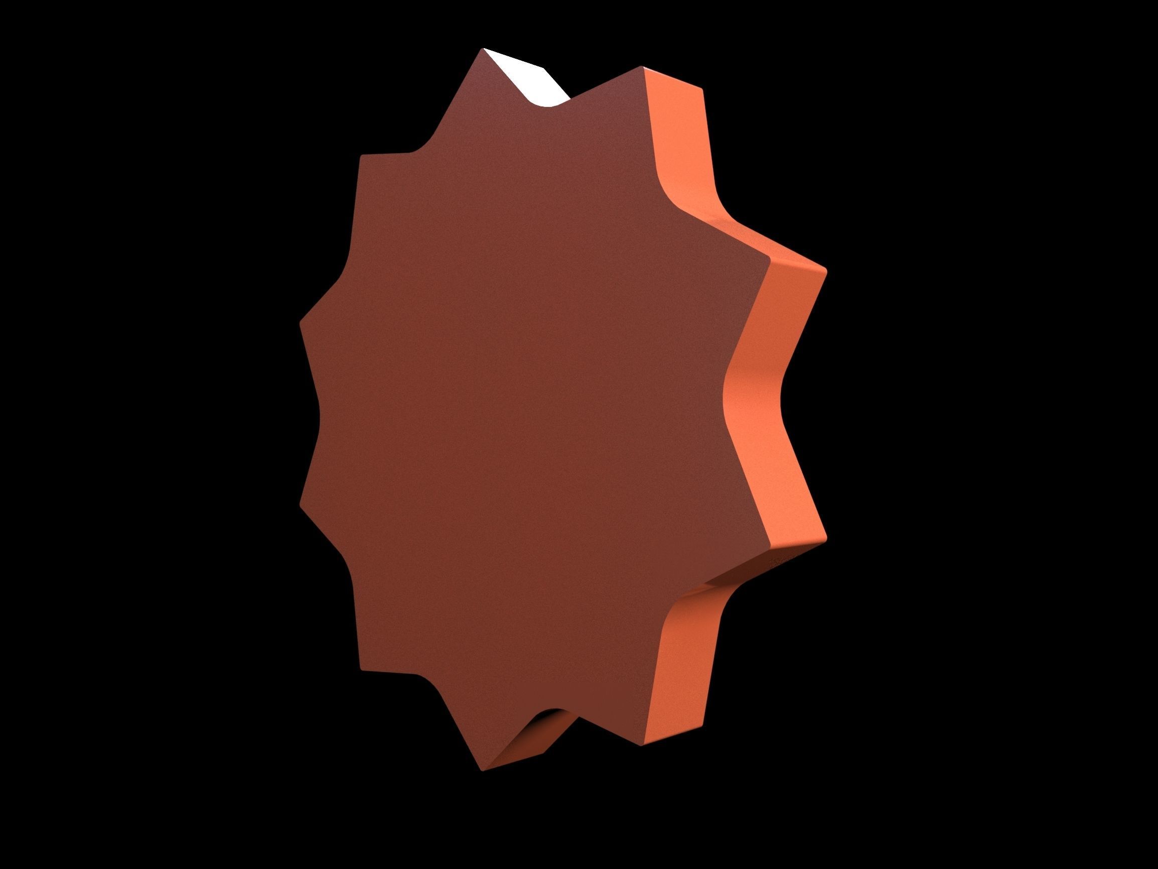 Serious Sam icon 3D model_2