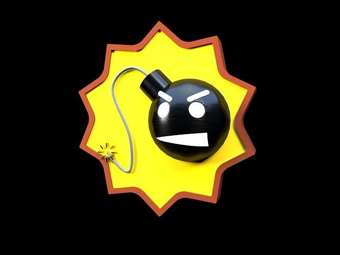 Serious Sam icon 3D model