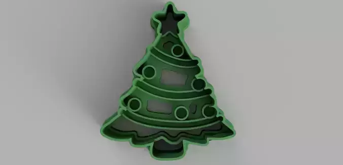 CHRISTMAS TREE COOKIE CUTTER 3D print model CHRISTMAS TREE COOKIE CUTTER 3D print model