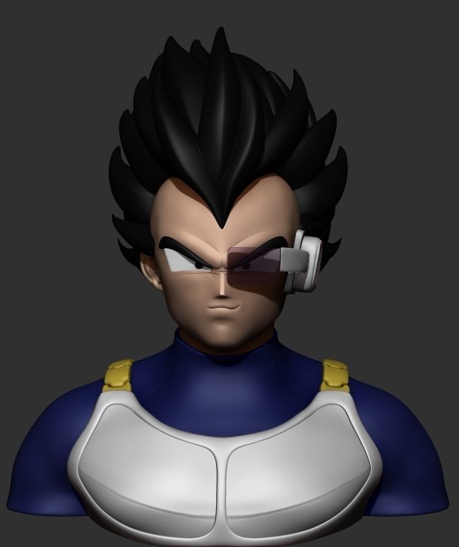 VEGETA DRAGON BALL Z - 3d print model 3D print model 3D model_2
