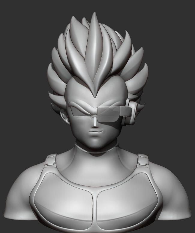 VEGETA DRAGON BALL Z - 3d print model 3D print model 3D model_1
