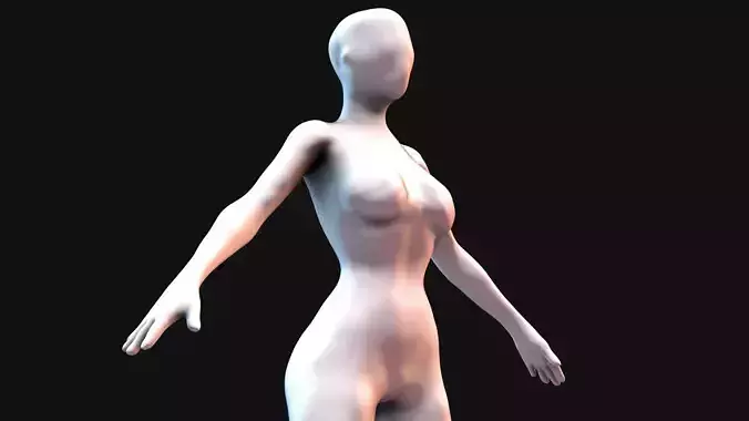 Faceless BaseMesh Woman 3D model
