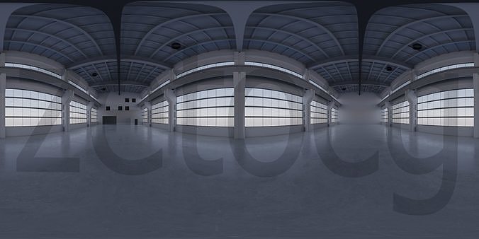 HDRI - Factory Hall Interior 3 Texture