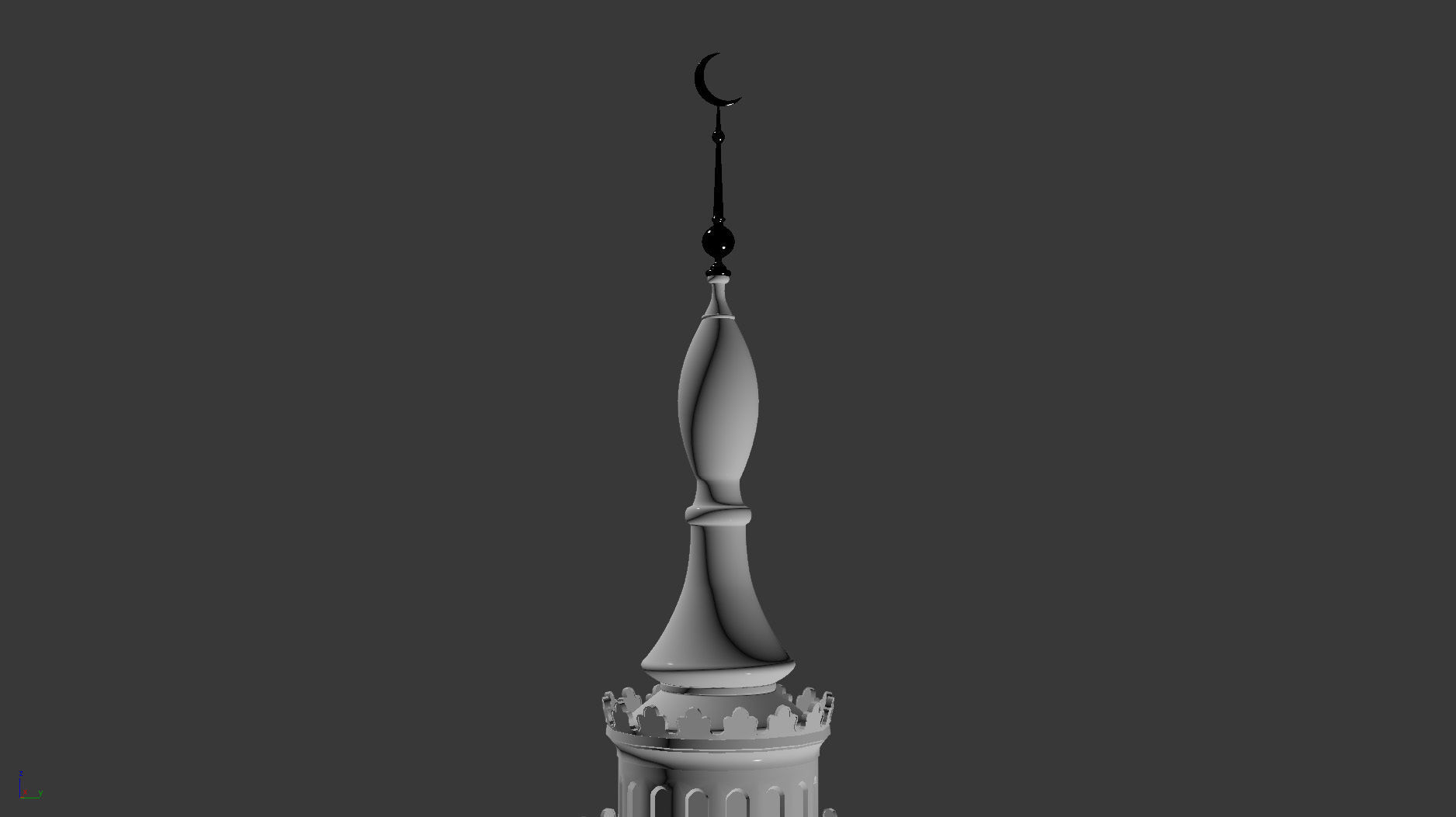 The White Mosque 3D model_13