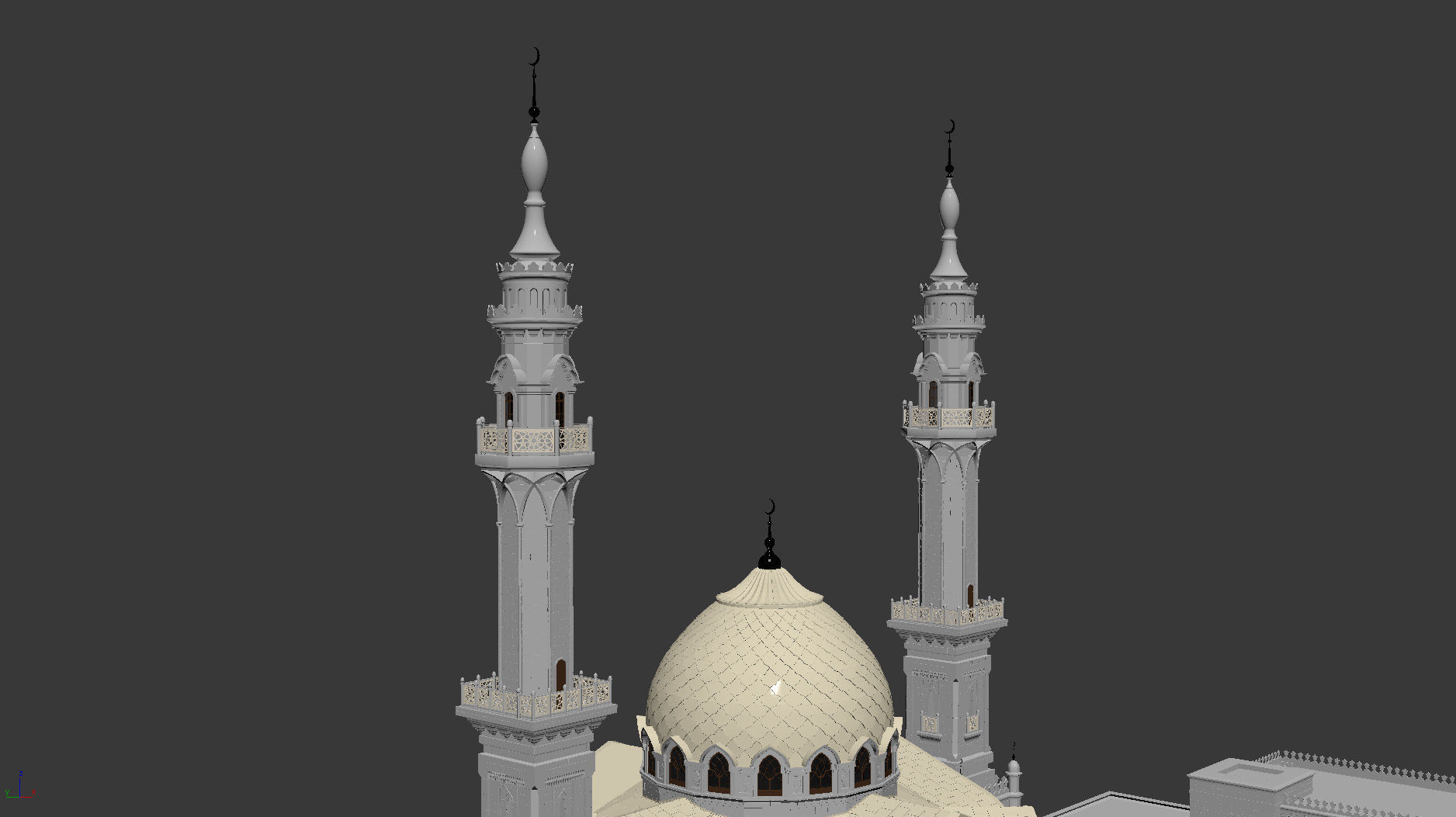 The White Mosque 3D model_15