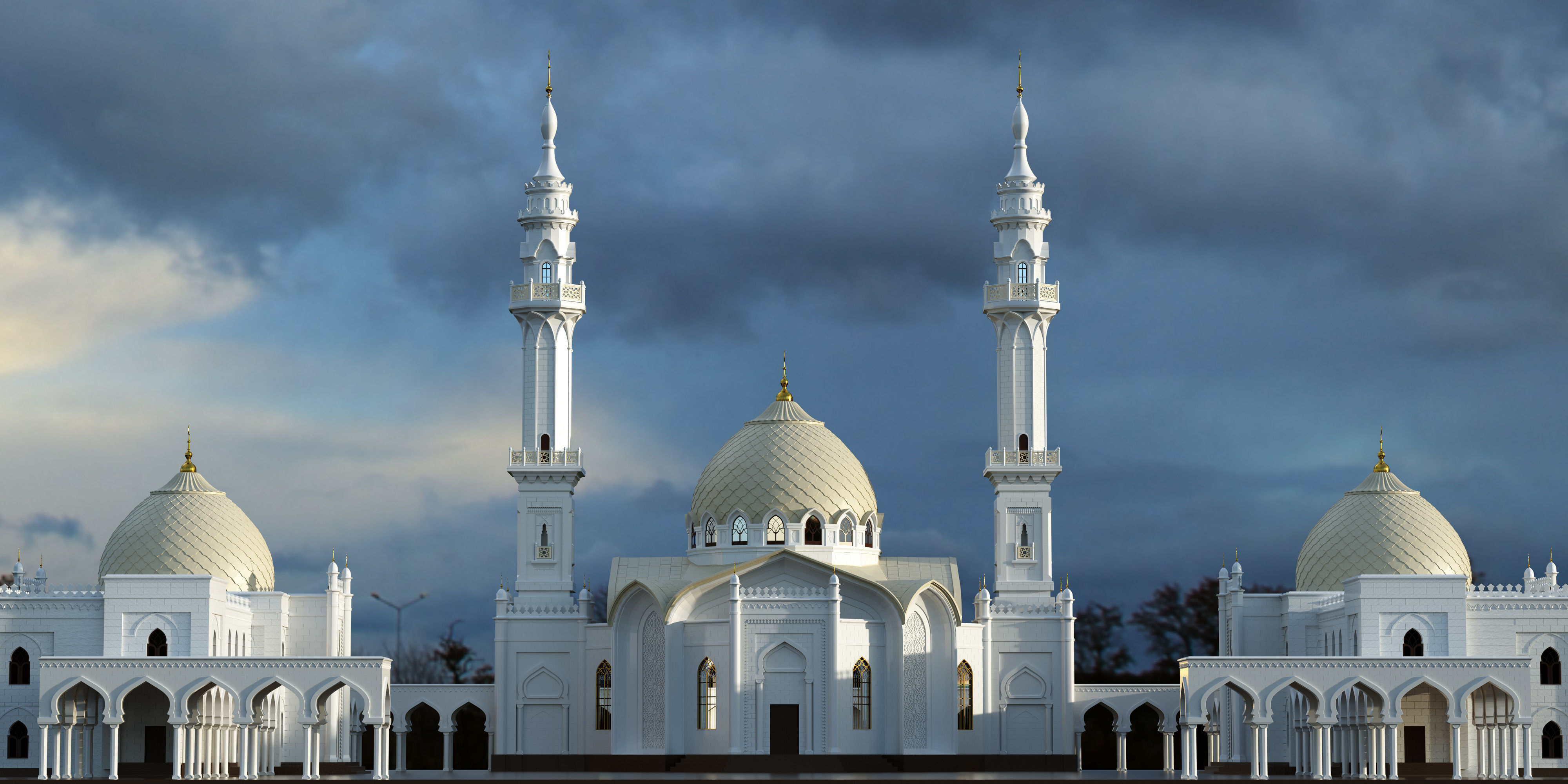 The White Mosque 3D model_5