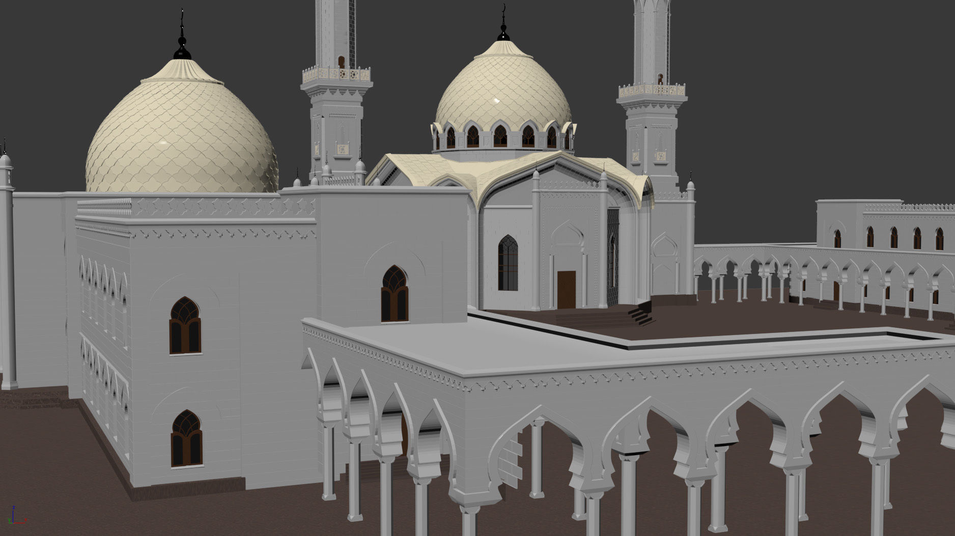 The White Mosque 3D model_8
