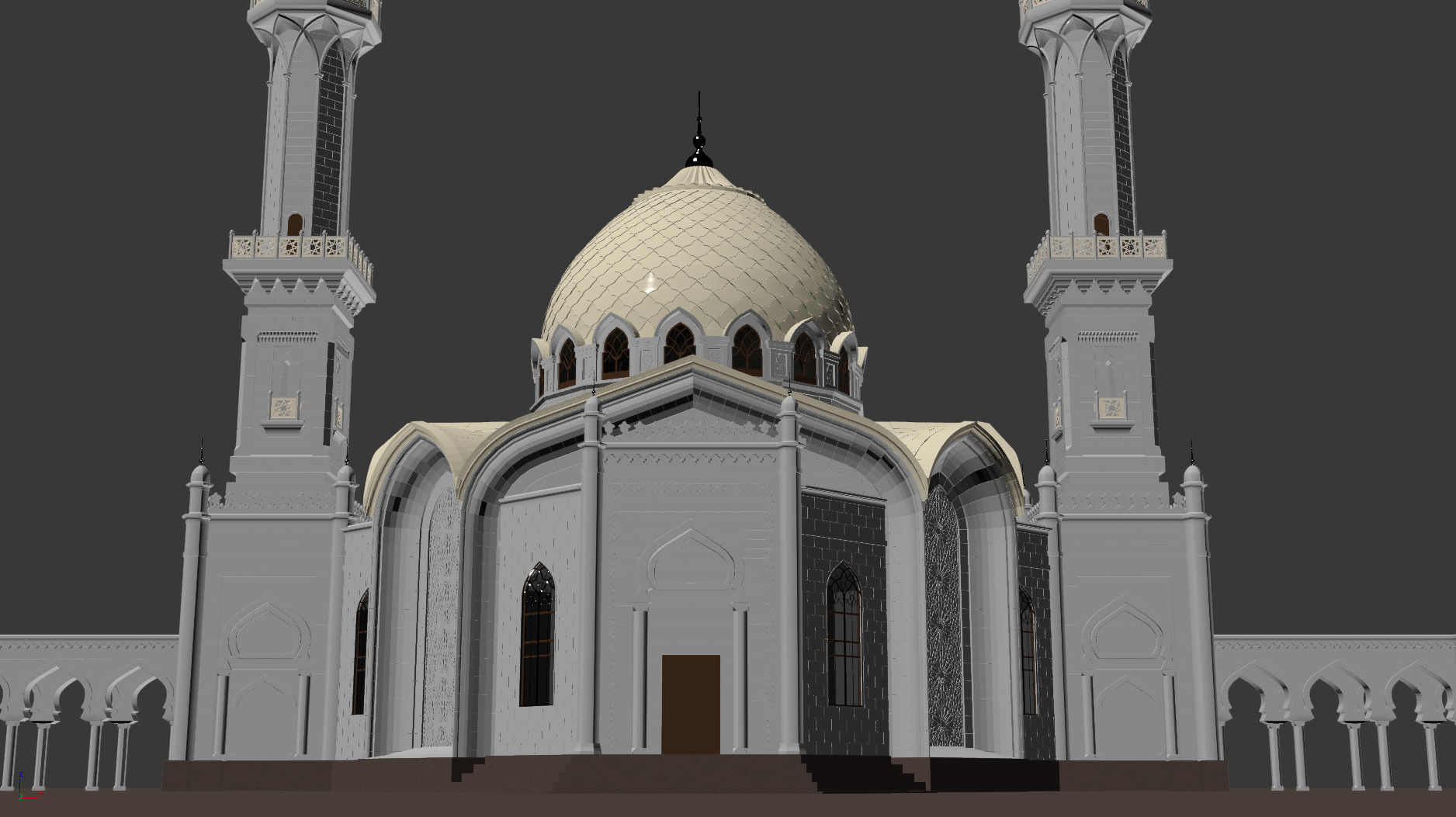The White Mosque 3D model_17