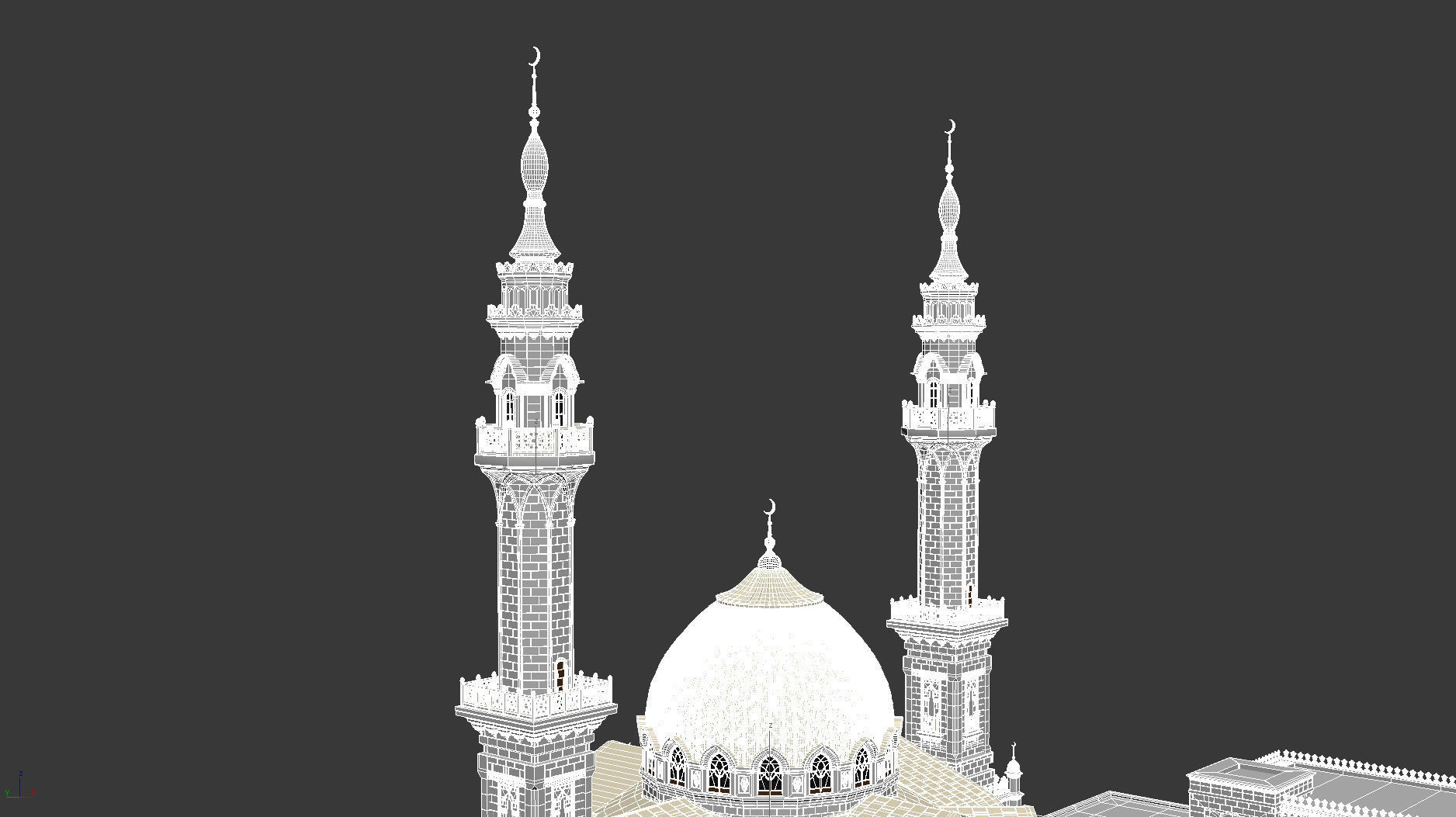 The White Mosque 3D model_16