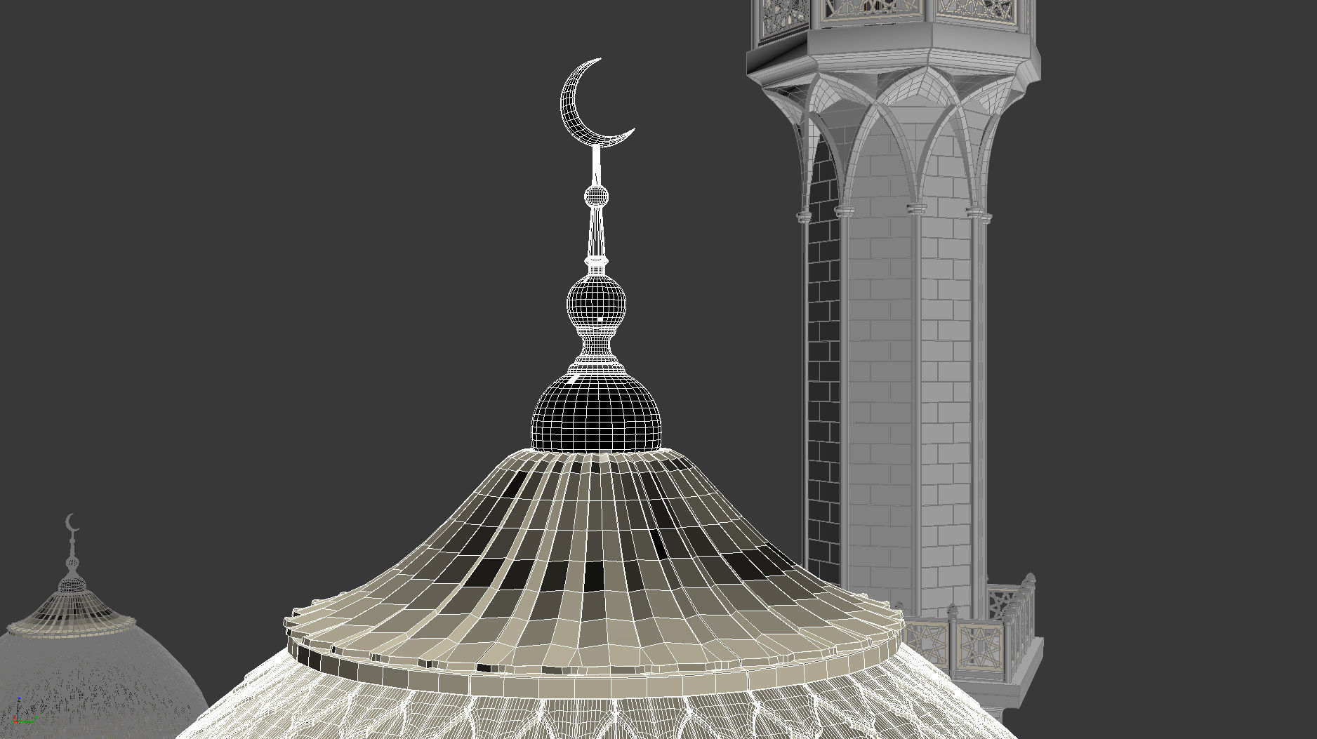 The White Mosque 3D model_12