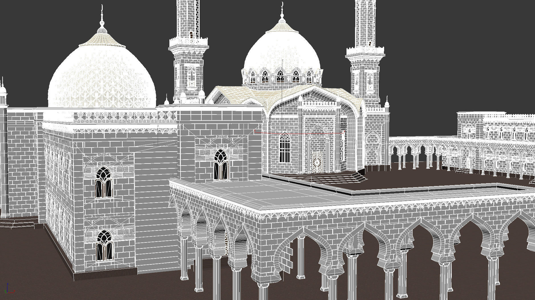 The White Mosque 3D model_9