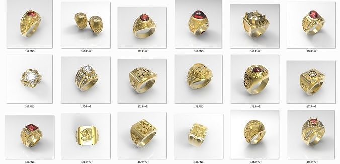 Random 101 Ring men best 2 3D print model