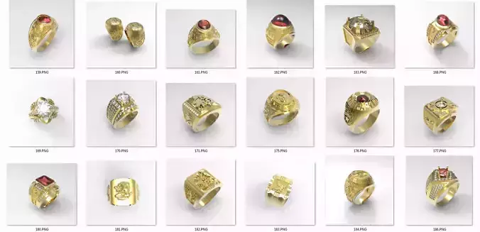 Random 101 Ring men best 2 3D print model