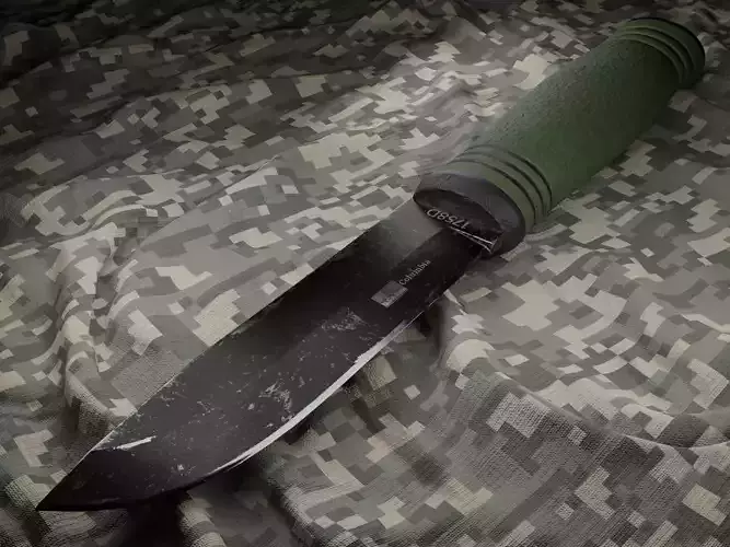 Knife Columbia 1758D Low-poly 3D model