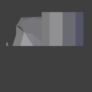 Uintatherium Tail and Torso STL 3D print model_4