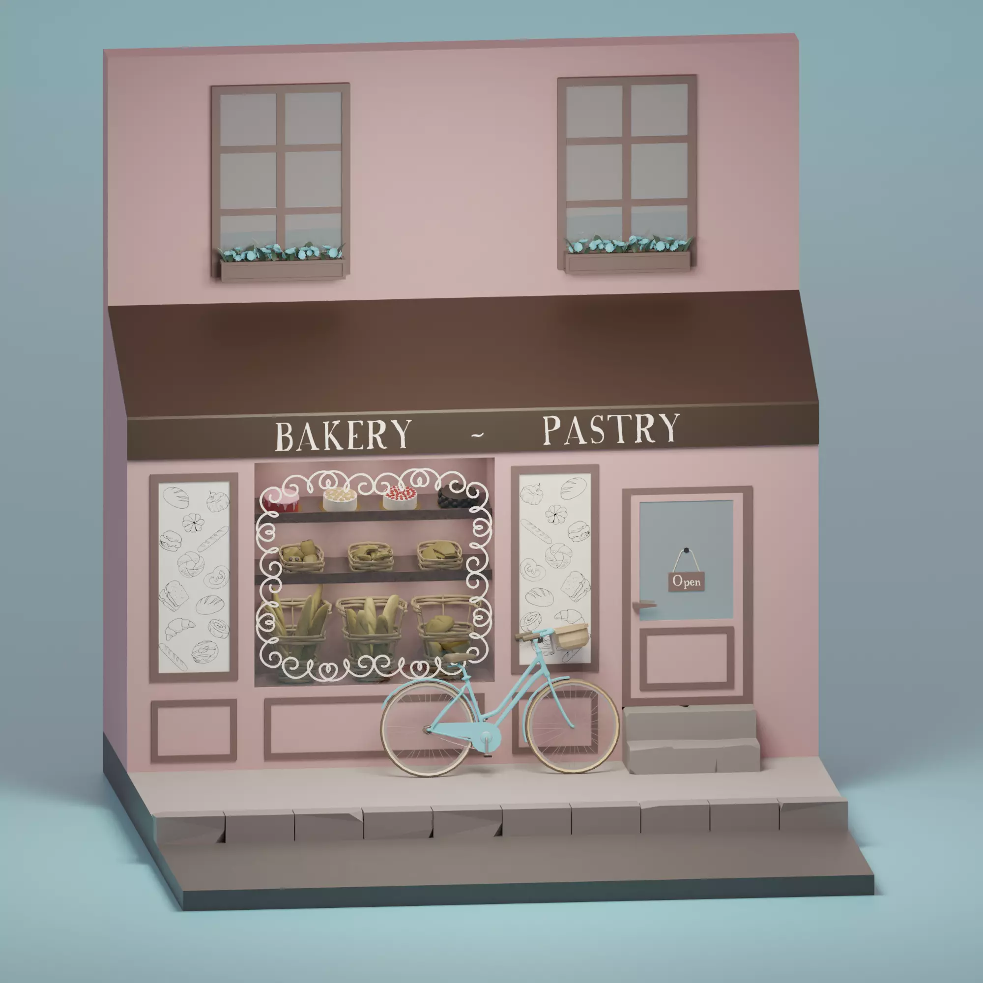 3D model Bakery - Pastry VR / AR / low-poly | CGTrader