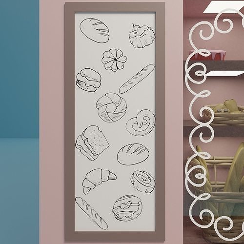 Bakery - Pastry Low-poly 3D model 5