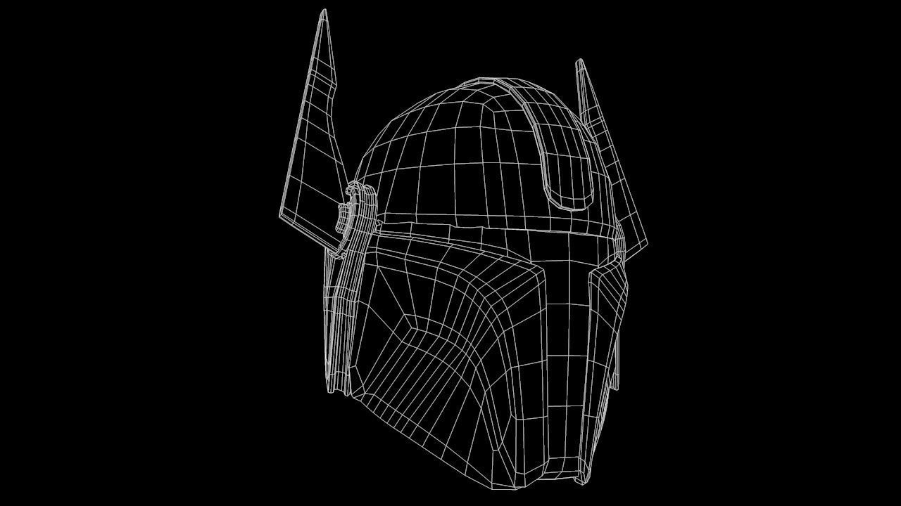 Mandalorian Helmet PBR Low-poly 3D model_16