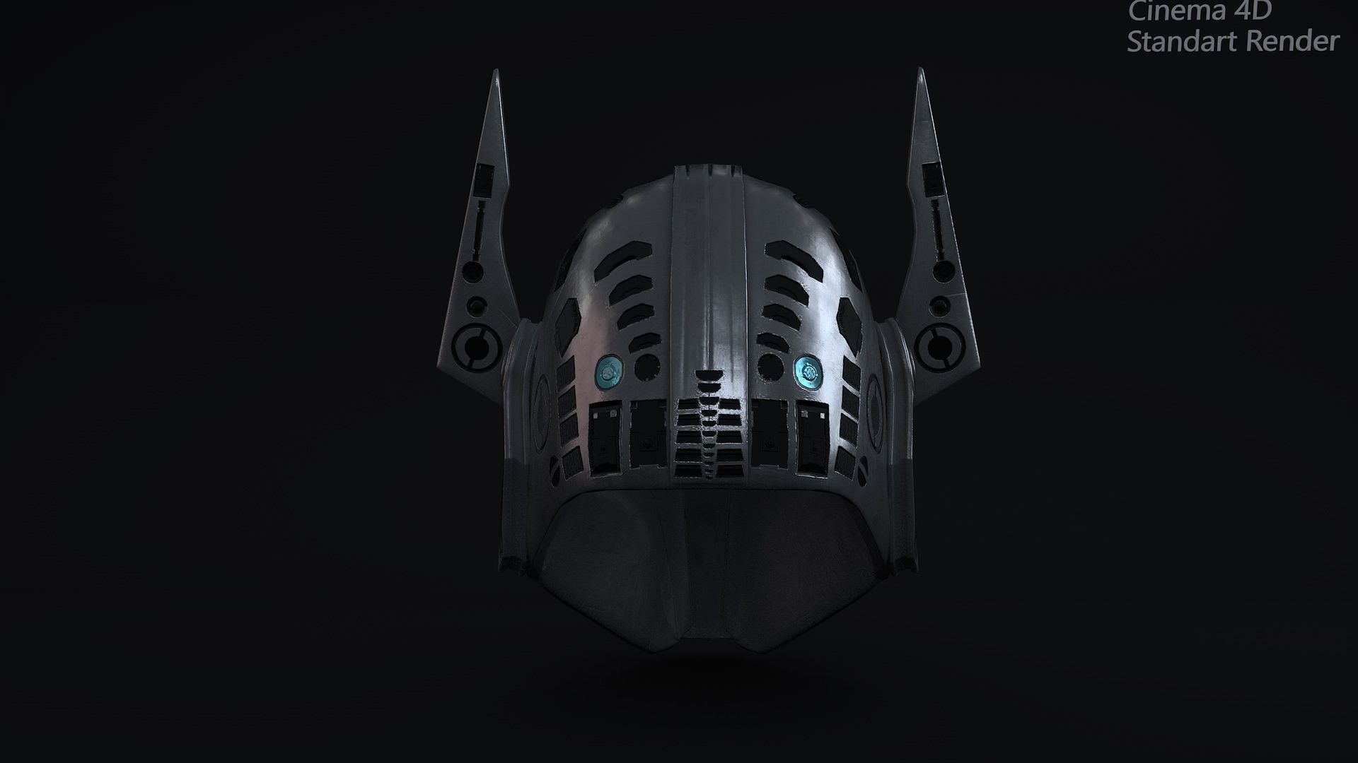 Mandalorian Helmet PBR Low-poly 3D model_4