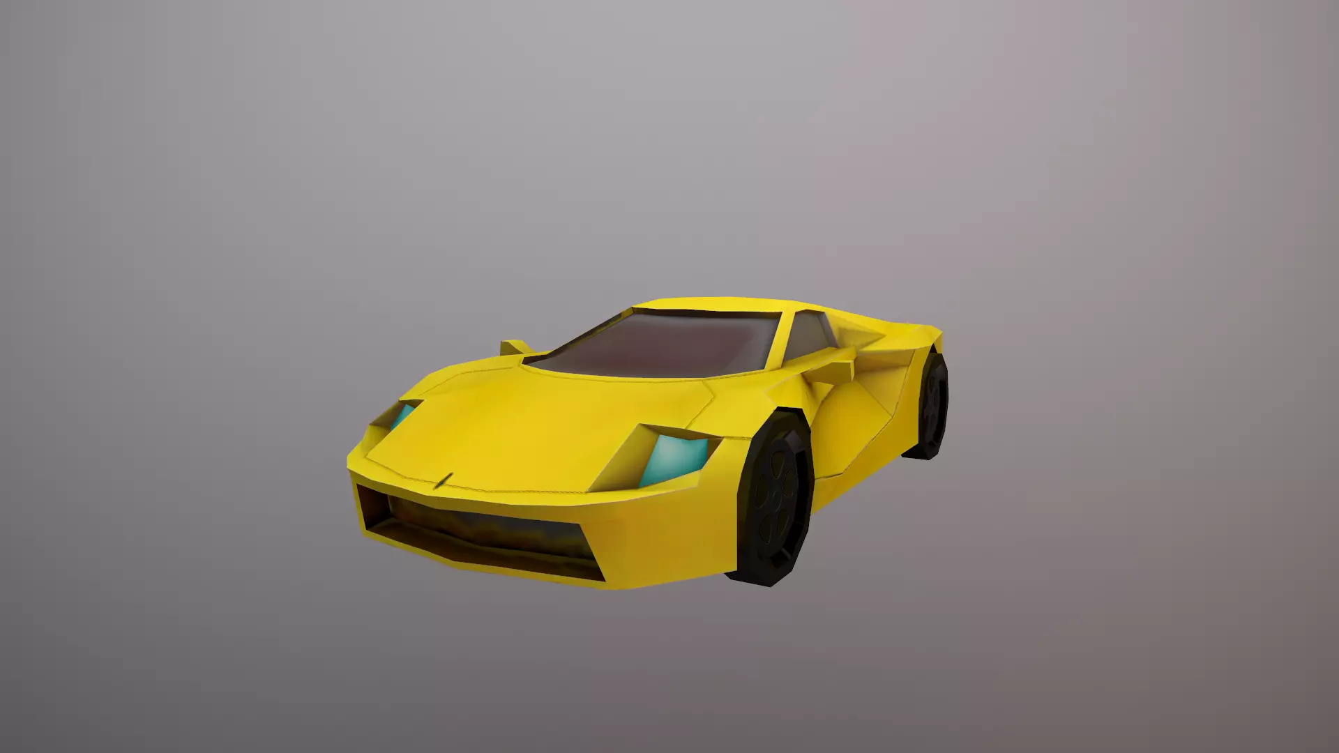 LOW-POLY SPORT CAR Low-poly 3D model