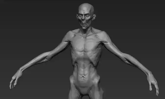 Zombie Zbrush Sculpt 3D model
