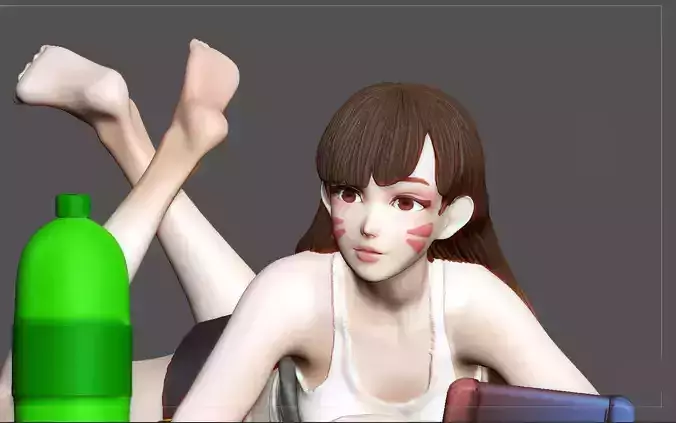 DVA OVERWATCH 3D PRINTING STL FILE DIVA 3D print model 3D print model