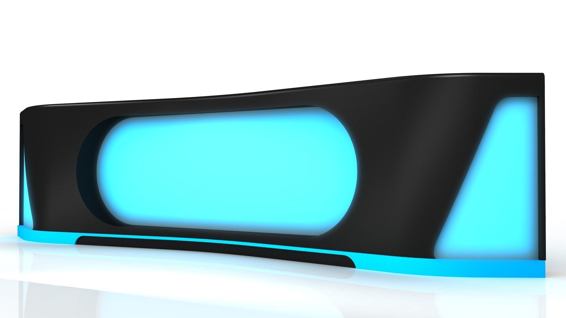 Studio News Desk 3D model_2