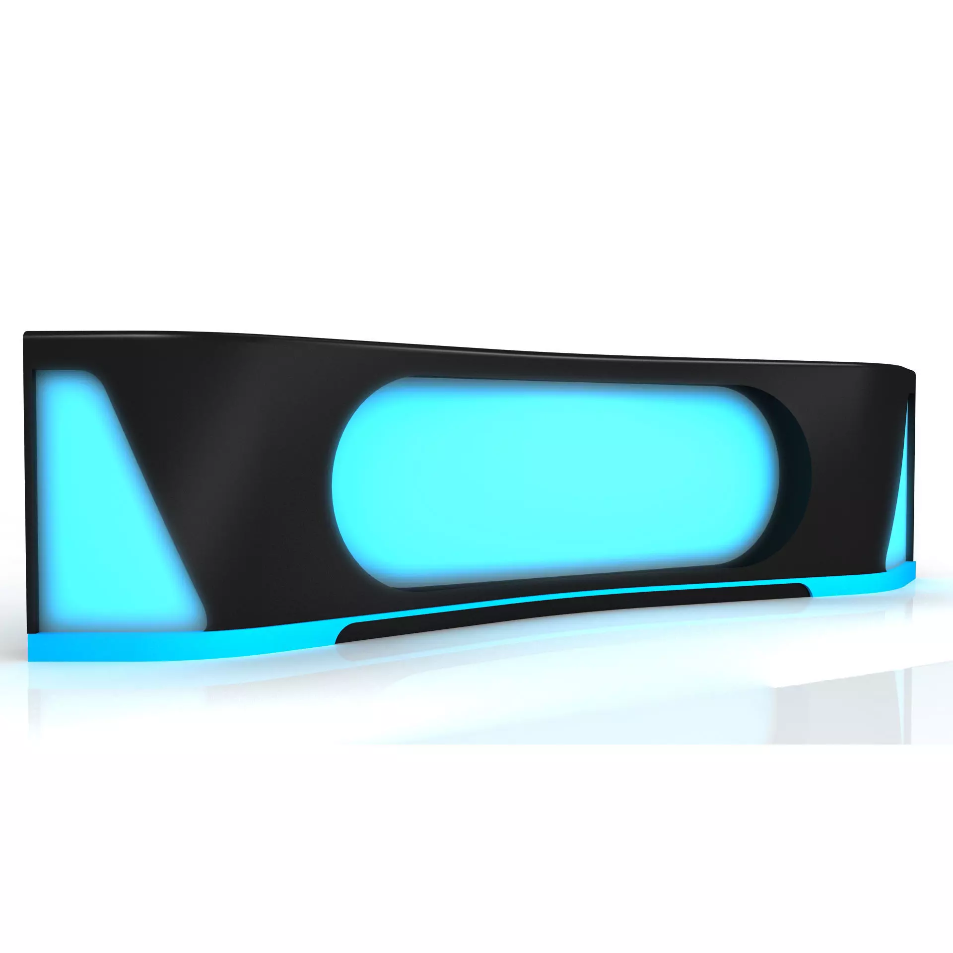 Studio News Desk 3D model_0