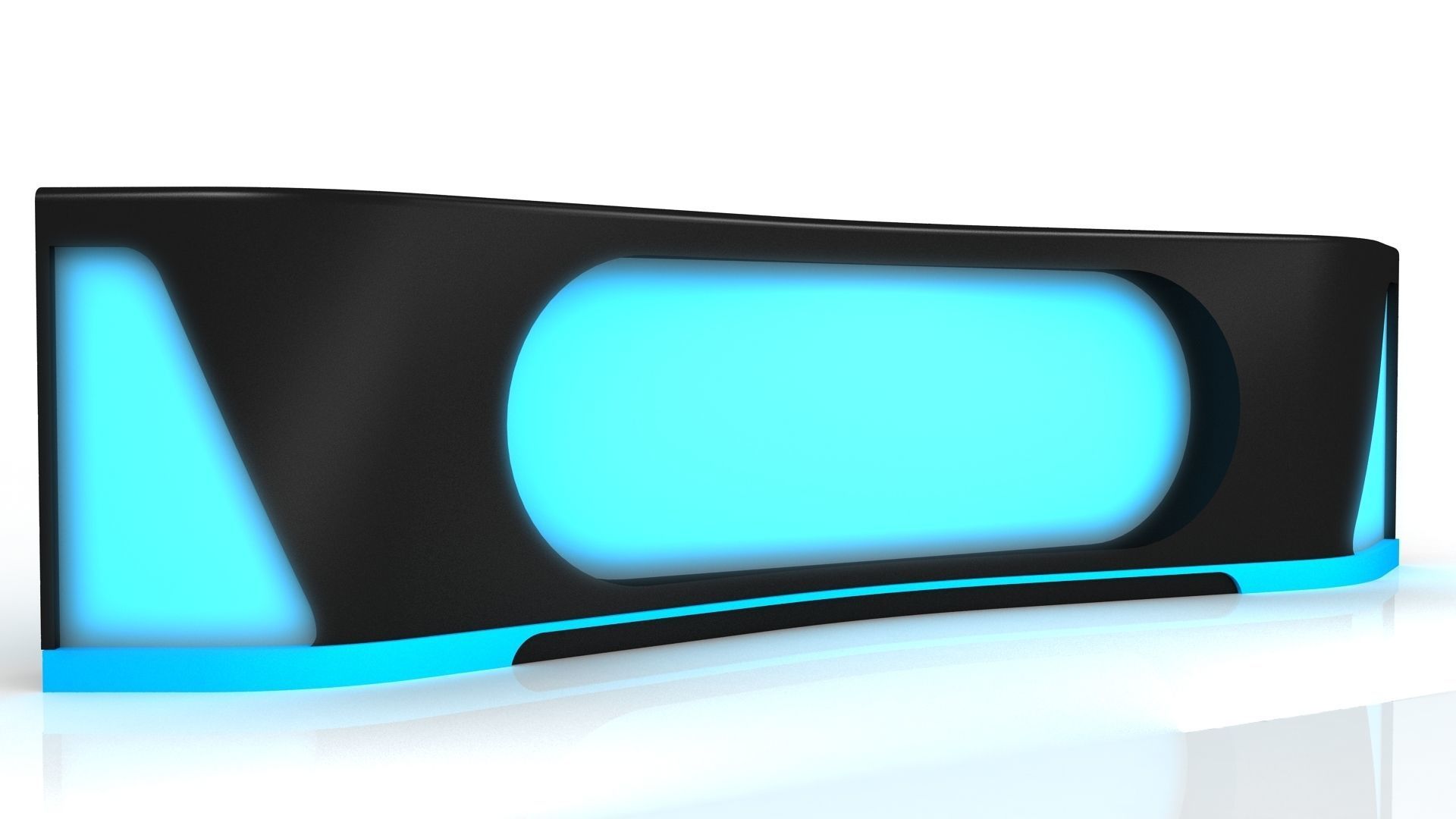 Studio News Desk 3D model_1