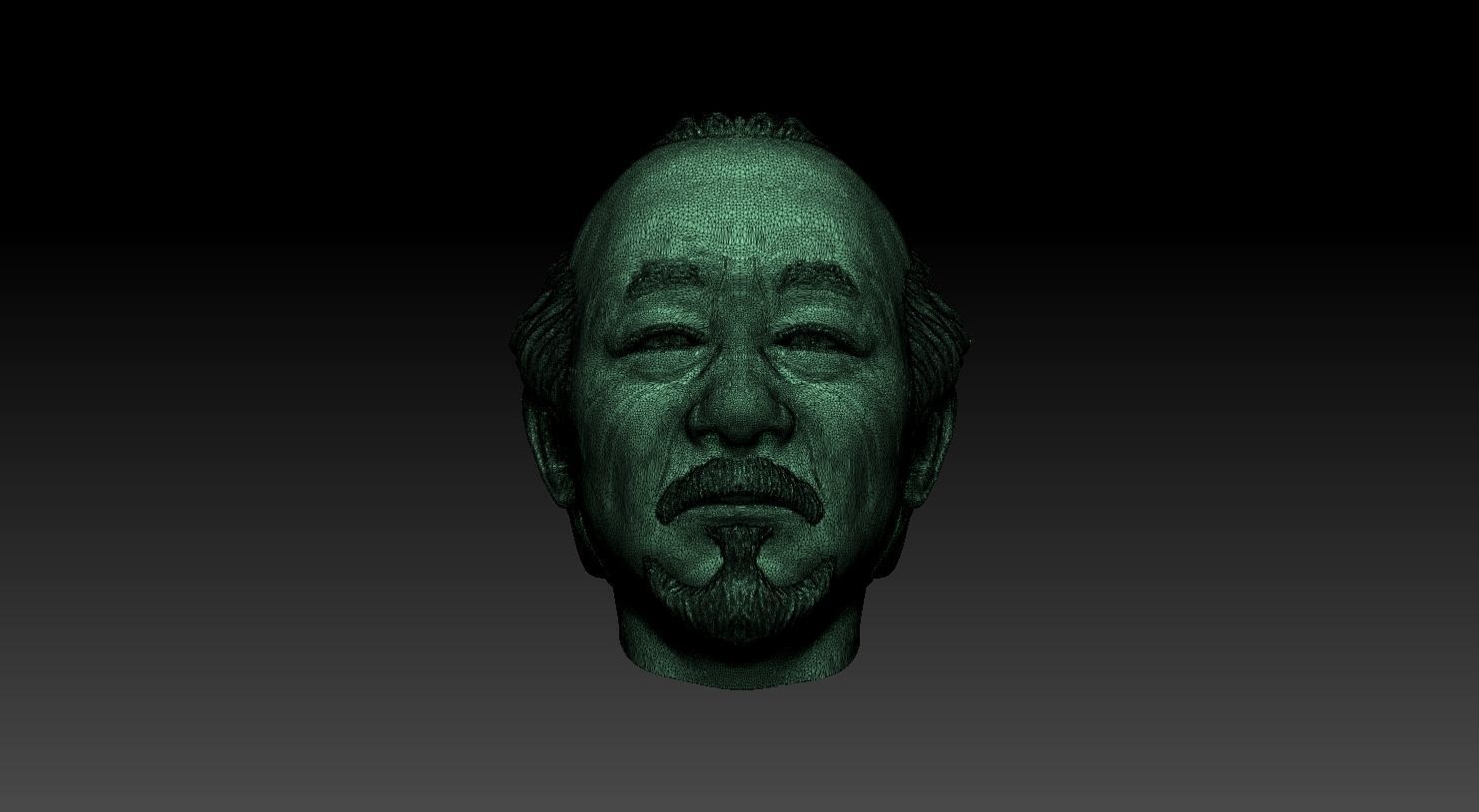 Mr Miyagi head -Pat Morita -Printable 3D print model_2