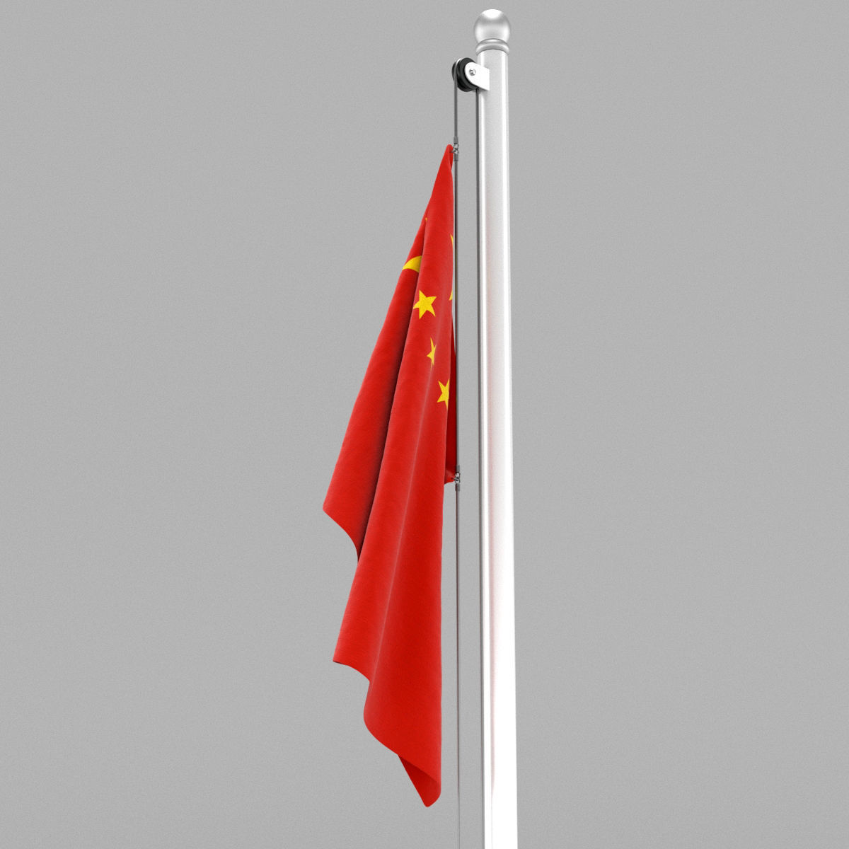 Flag of China 3D model_13