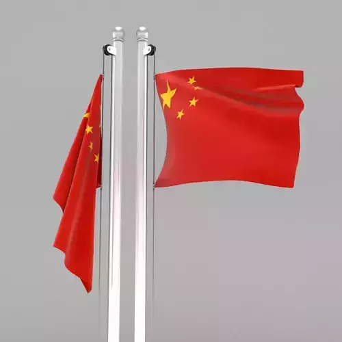 Flag of China 3D model
