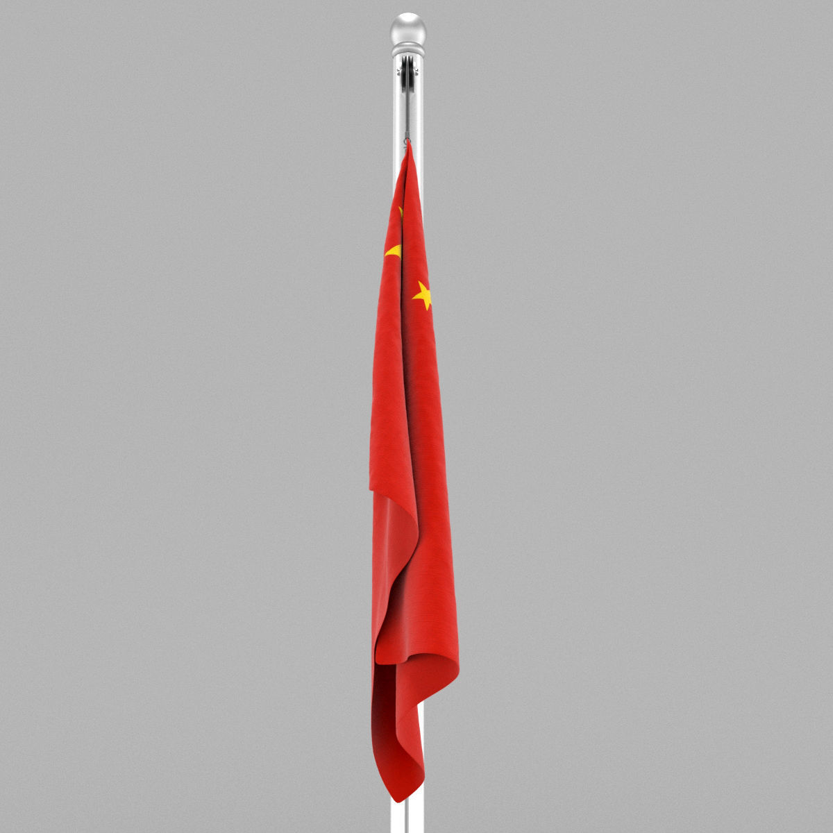 Flag of China 3D model_11