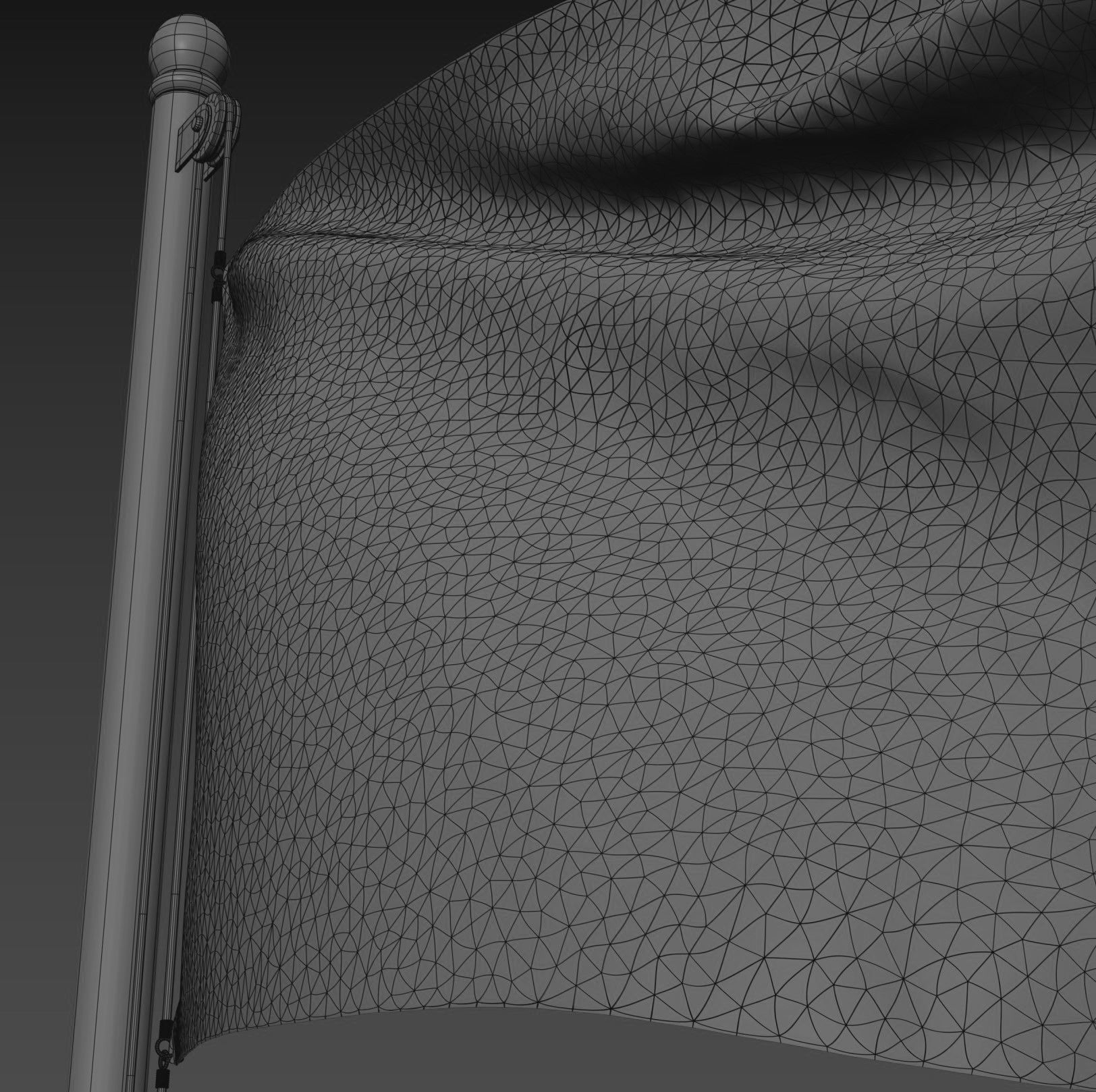 Flag of China 3D model_10