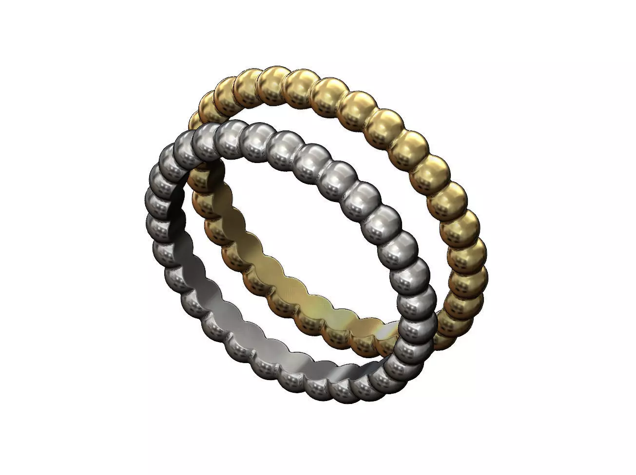 Bubble pattern band 3D print model_0