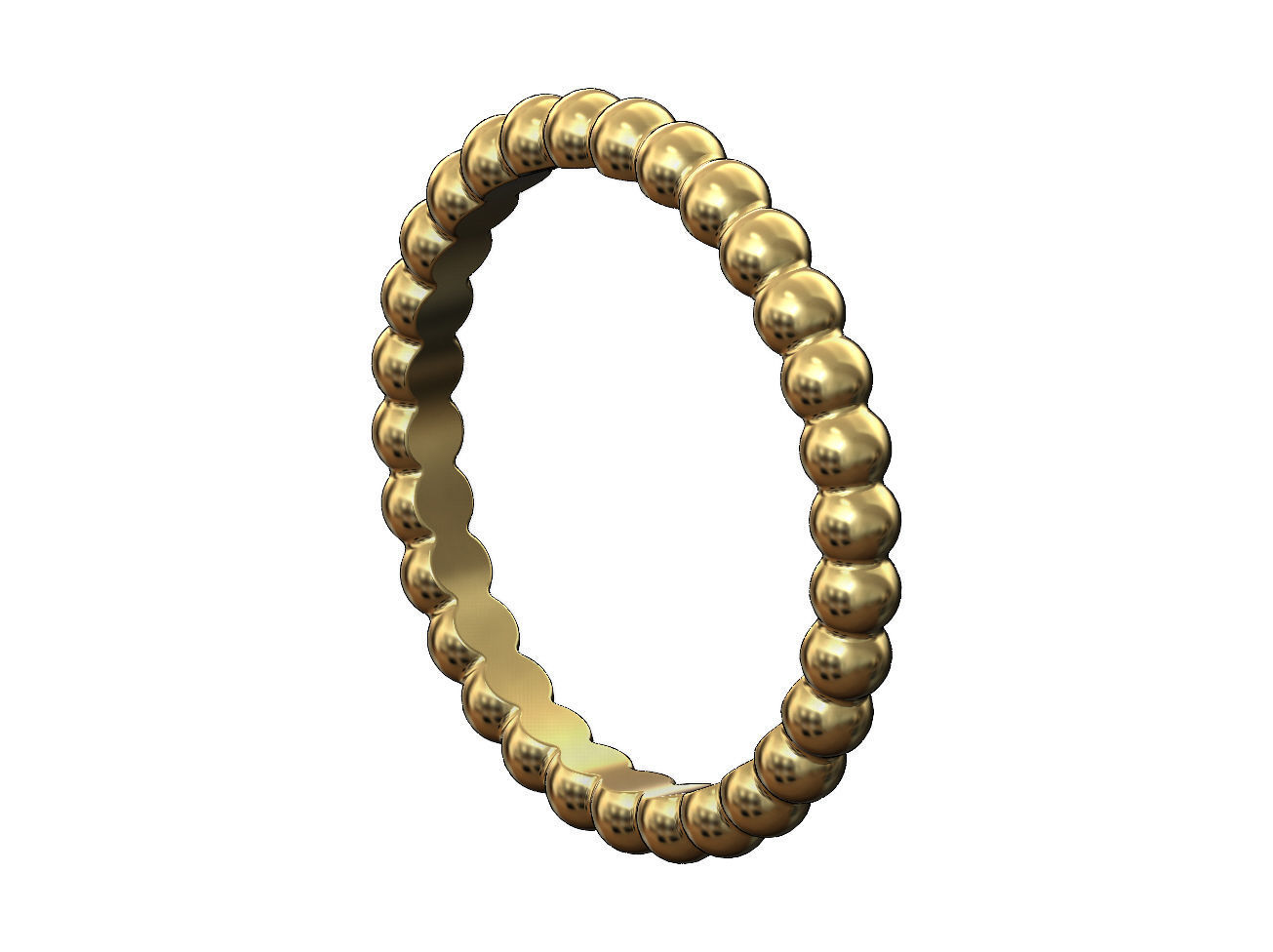 Bubble pattern band 3D print model_4