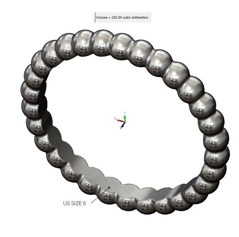 Bubble pattern band 3D print model_9