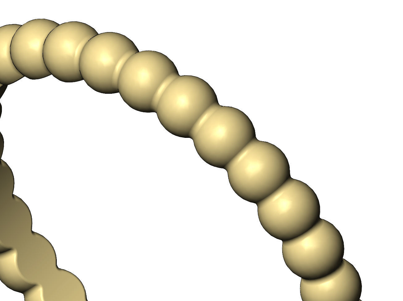 Bubble pattern band 3D print model_6