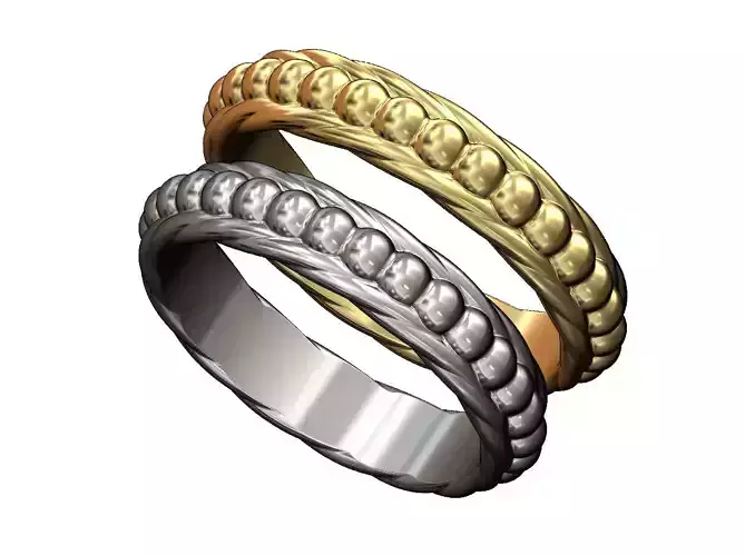 Twisted rope bubble band