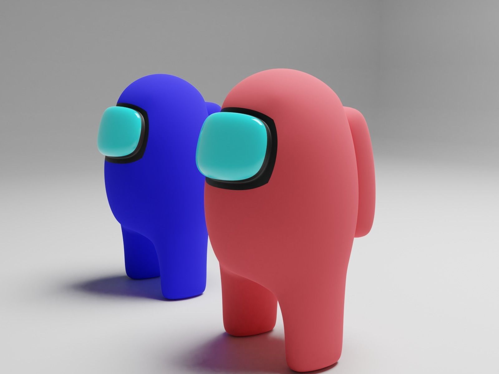 among us Rigged multicolor fbx  Low-poly 3D model_7