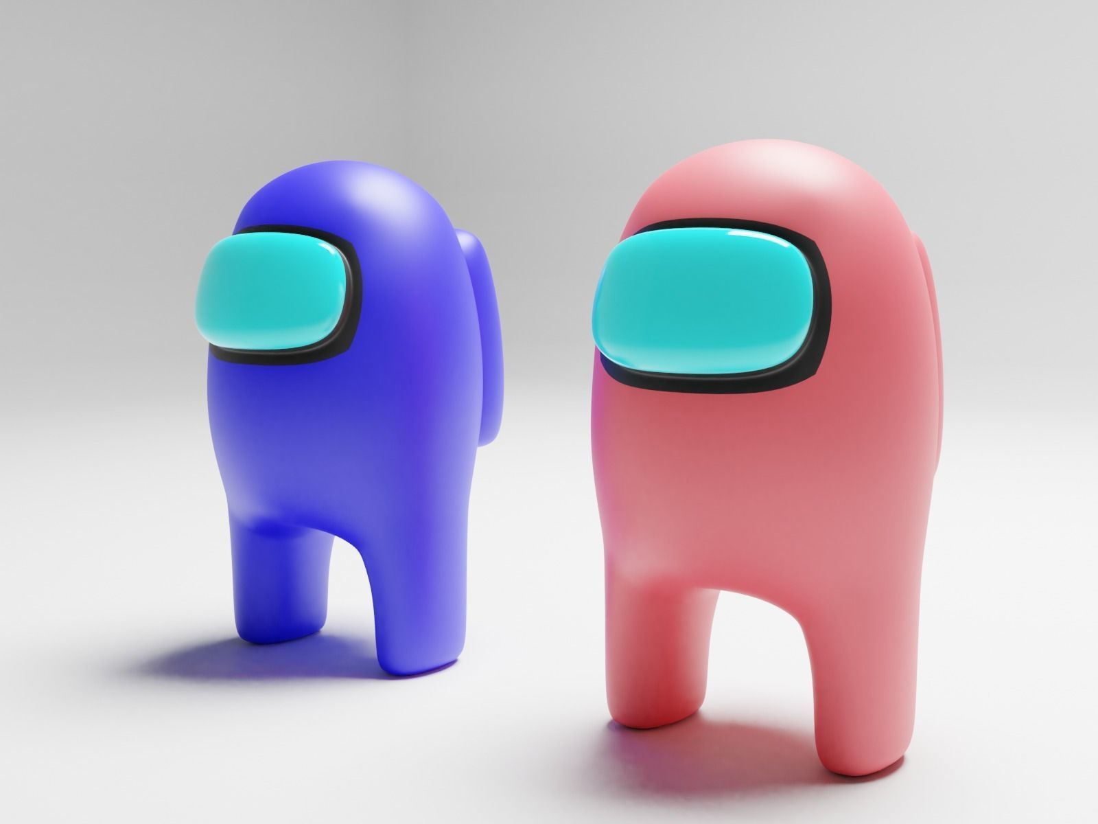 among us Rigged multicolor fbx  Low-poly 3D model_4