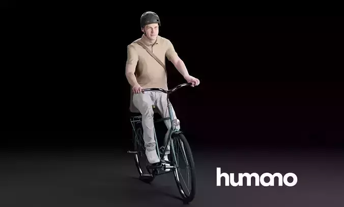 Humano Biking Man 0702 3D model