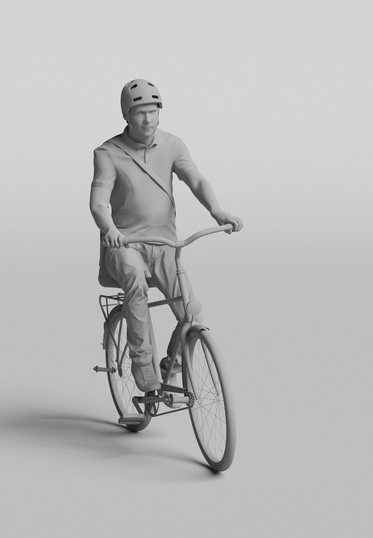 Humano Biking Man 0702 3D model_4