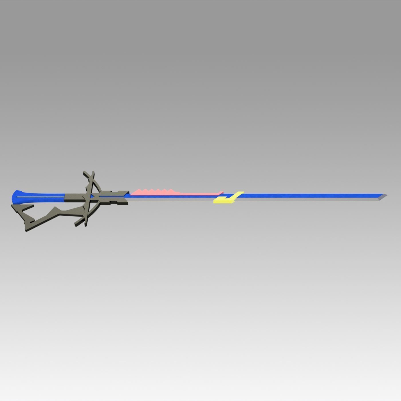 Arknights Astesia Epoque Sword Cosplay Weapon Prop 3D print model_3