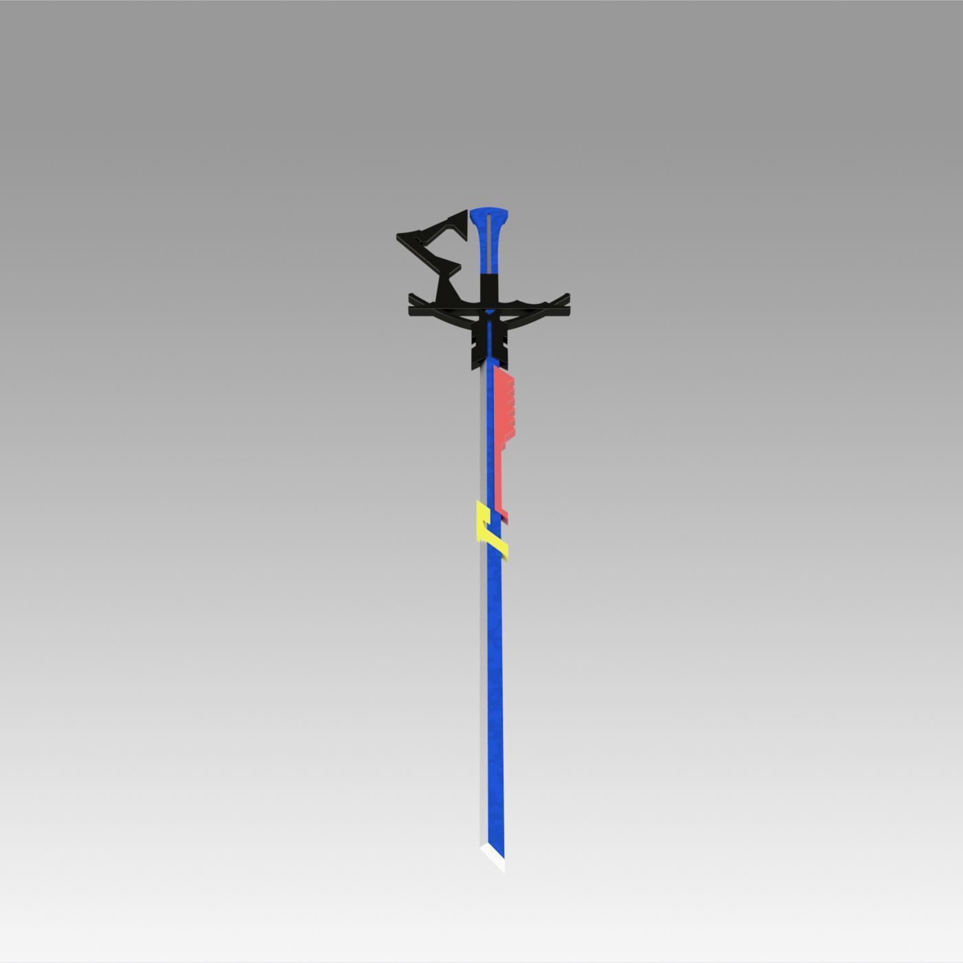 Arknights Astesia Epoque Sword Cosplay Weapon Prop 3D print model_5