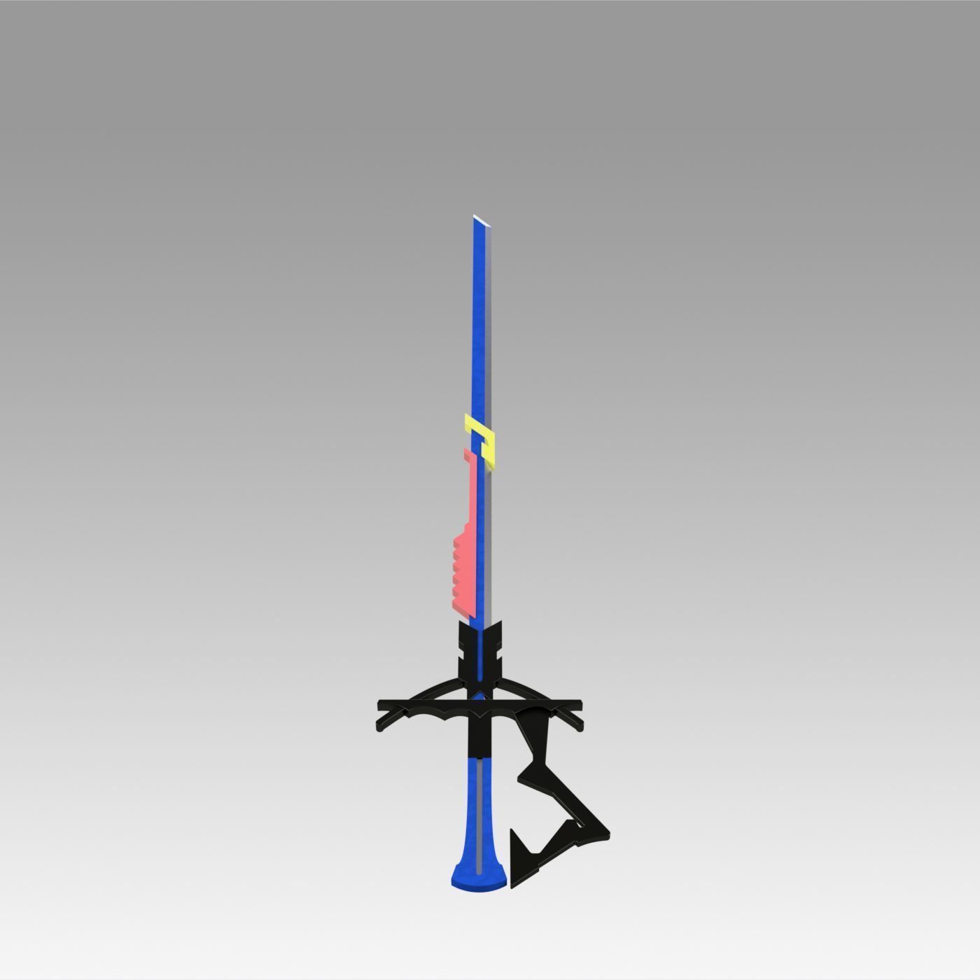 Arknights Astesia Epoque Sword Cosplay Weapon Prop 3D print model_9